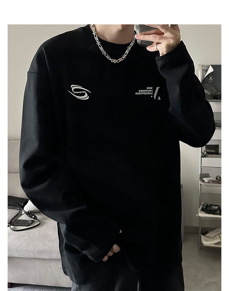韓国ファッション SELCA-Print long sleeve sweatshirt-mselca2023aw620-08