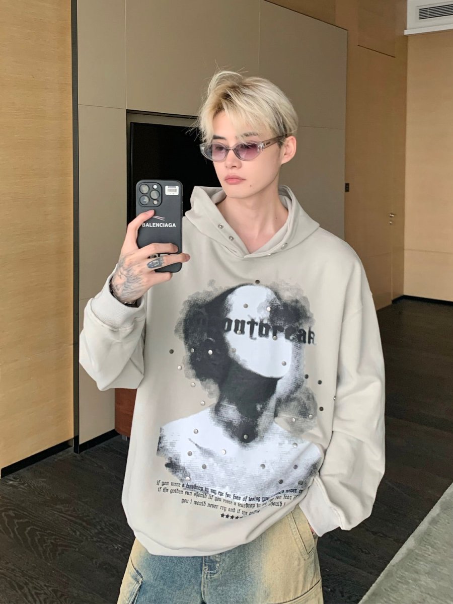 韓国ファッション SELCA-Print Parker-mselca2023aw621-02