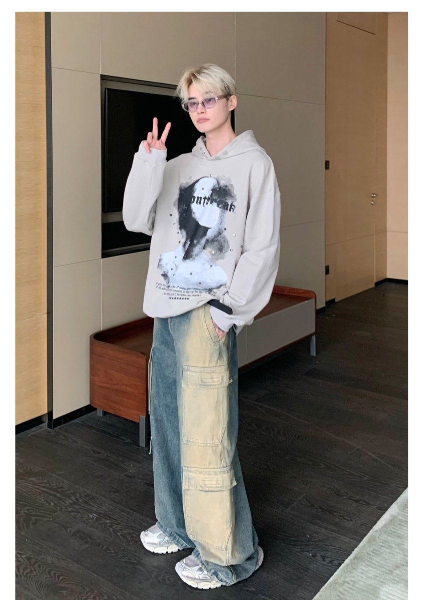韓国ファッション SELCA-Print Parker-mselca2023aw621-03