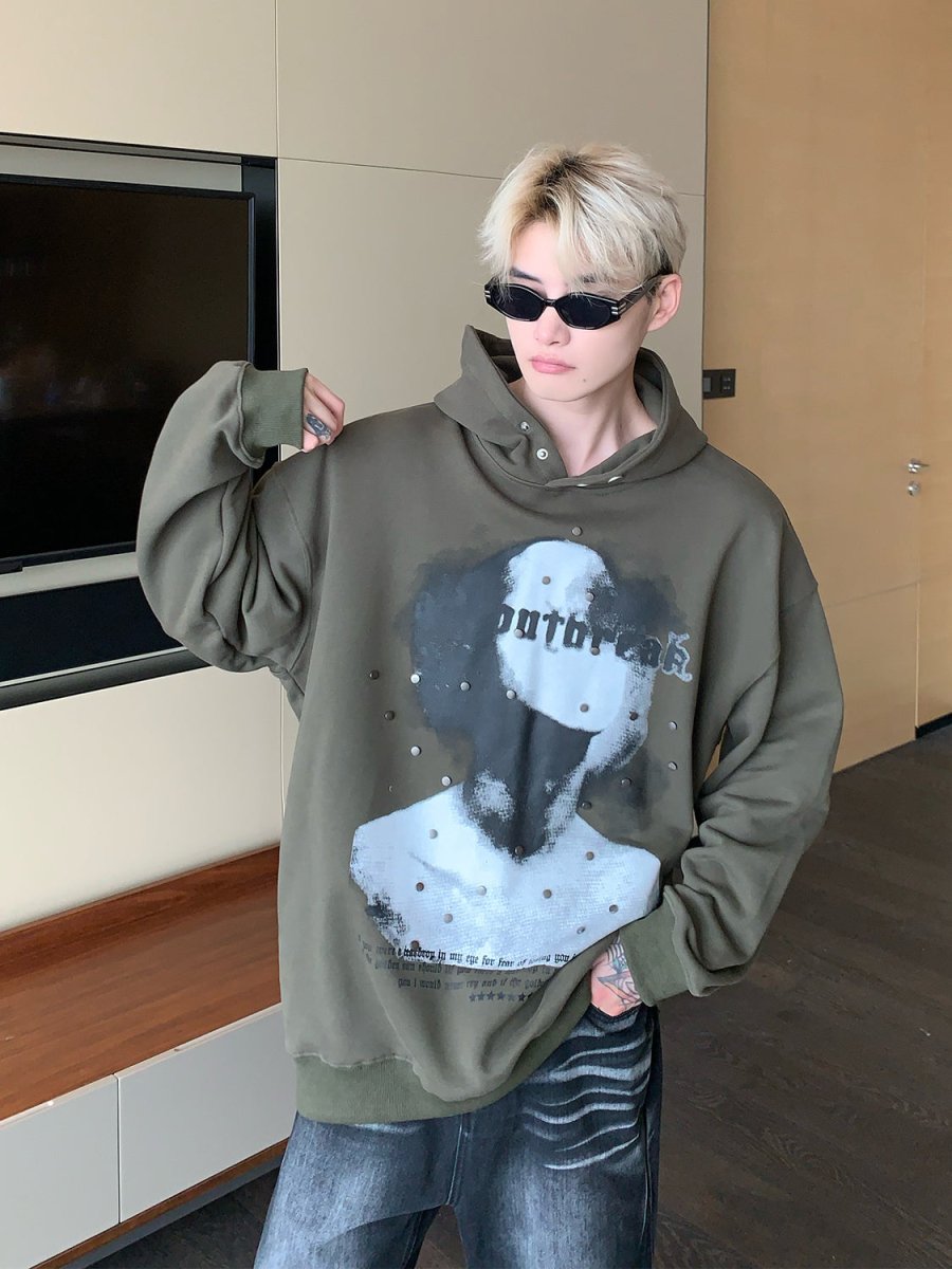 韓国ファッション SELCA-Print Parker-mselca2023aw621-05
