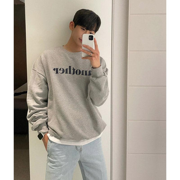 韓国ファッション SELCA-Printed Round Neck Shirt-mselca2023aw626-02
