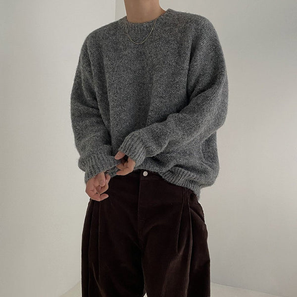 韓国ファッション SELCA-Pullover long sleeve knit sweater-mselca2023aw630-04