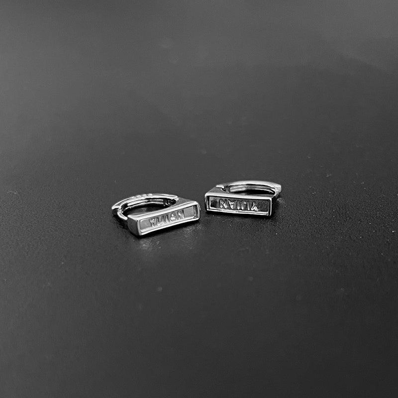韓国ファッション SELCA-Rectangular Ear Buckle Earrings-mselca2023aw635-03