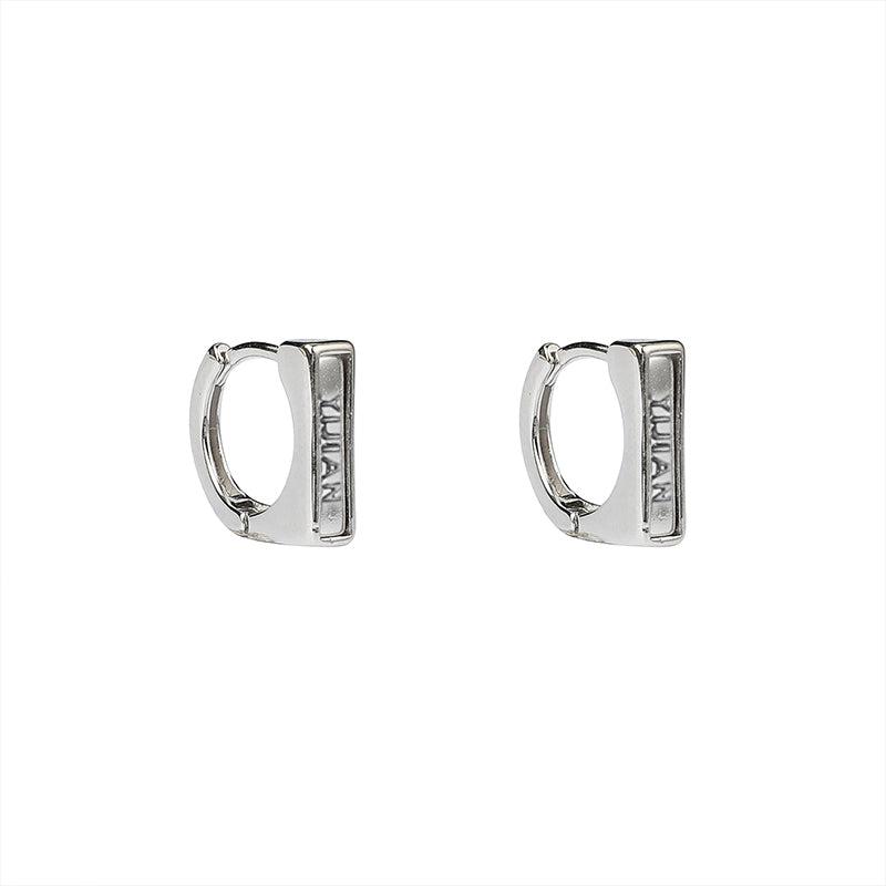 韓国ファッション SELCA-Rectangular Ear Buckle Earrings-mselca2023aw635-01