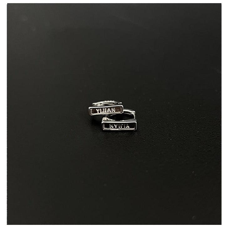 韓国ファッション SELCA-Rectangular Ear Buckle Earrings-mselca2023aw635-07