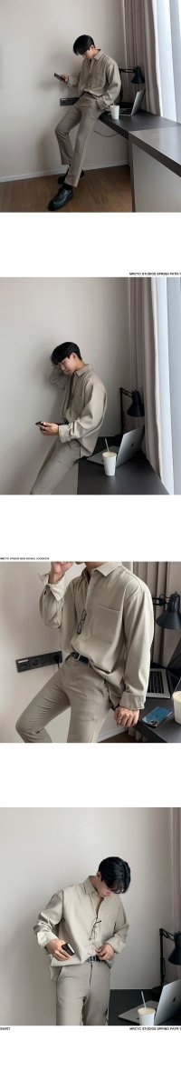 韓国ファッション SELCA-Regular color shirt-mselca2023aw636-06