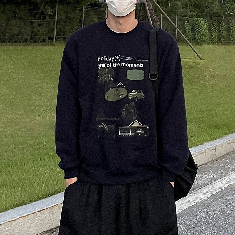 韓国ファッション SELCA-Retro Gar Dempling Sweat-mselca2023aw642-04