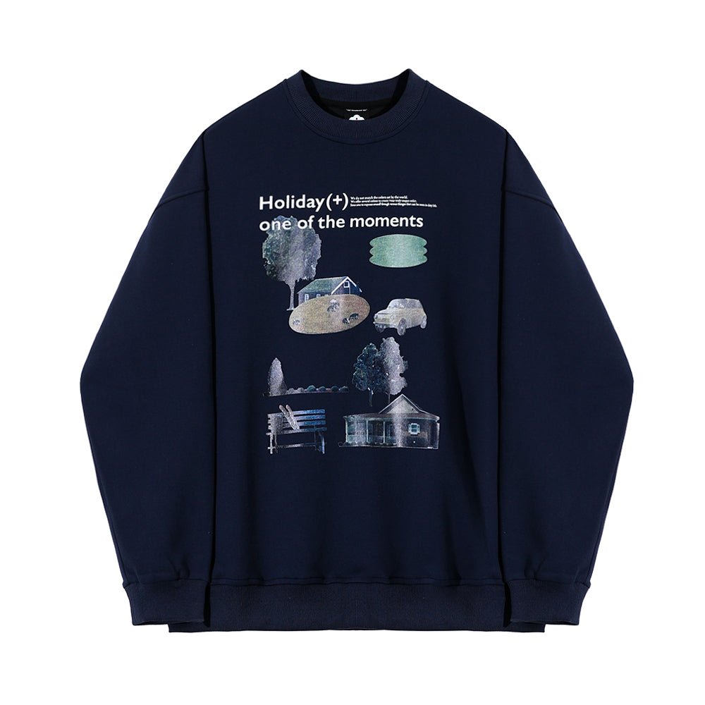 韓国ファッション SELCA-Retro Gar Dempling Sweat-mselca2023aw642-01