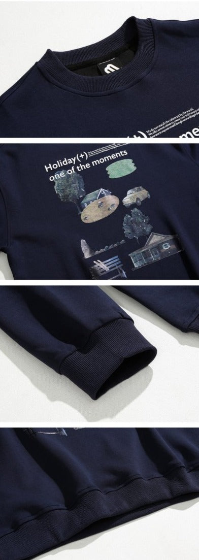 韓国ファッション SELCA-Retro Gar Dempling Sweat-mselca2023aw642-05