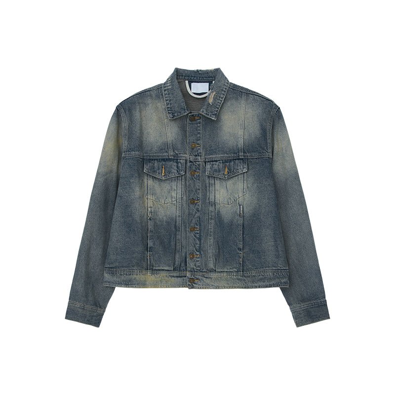 韓国ファッション SELCA-Retro wash denim setup-mselca2023aw653-05