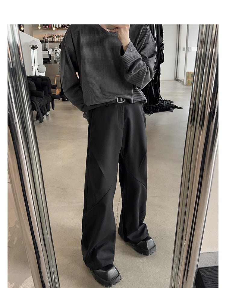 韓国ファッション SELCA-Ron T -shirt with ribs-mselca2023aw663-06