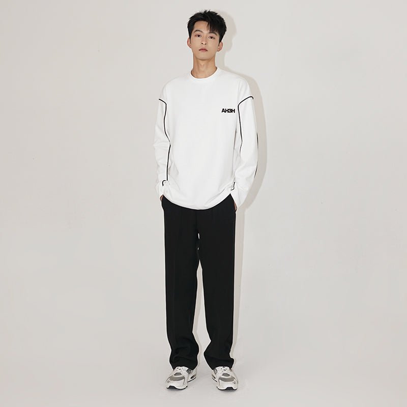 韓国ファッション SELCA-Roosen Logo Long Sleeve T -shirt-mselca2023aw664-07