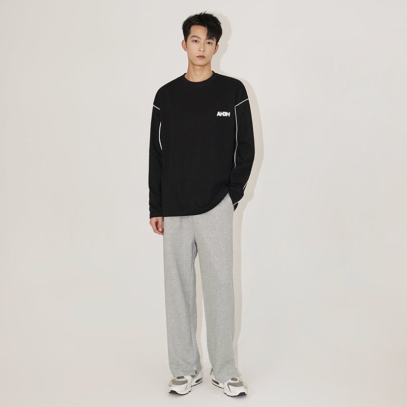 韓国ファッション SELCA-Roosen Logo Long Sleeve T -shirt-mselca2023aw664-03