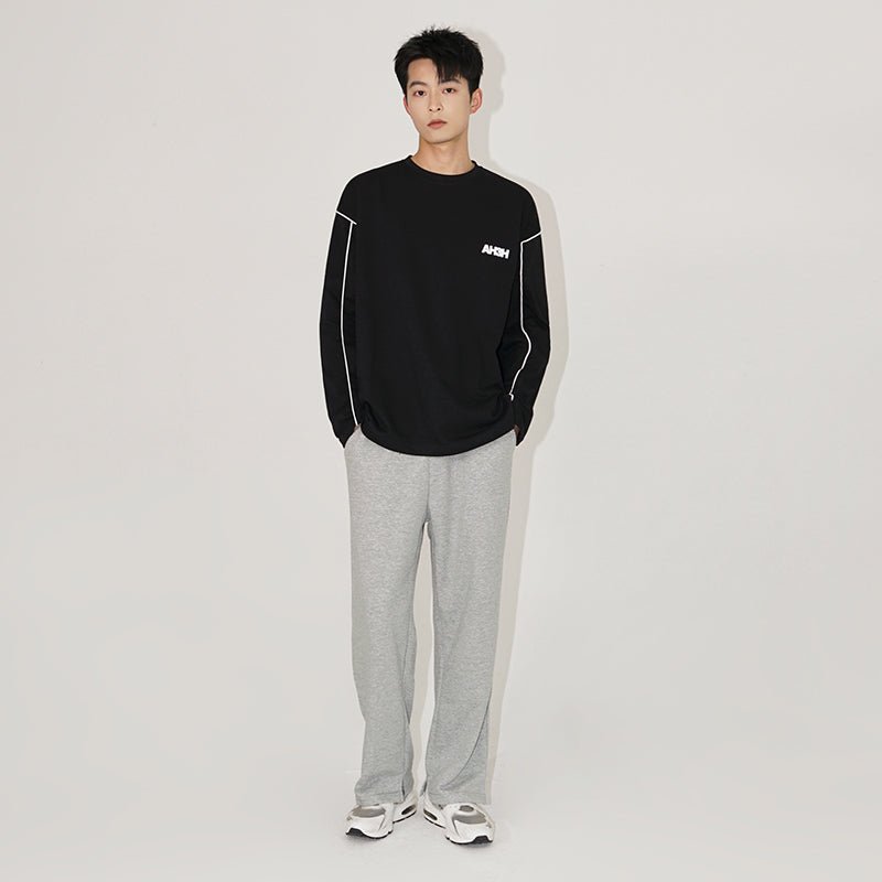 韓国ファッション SELCA-Roosen Logo Long Sleeve T -shirt-mselca2023aw664-04