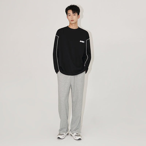 韓国ファッション SELCA-Roosen Logo Long Sleeve T -shirt-mselca2023aw664-04