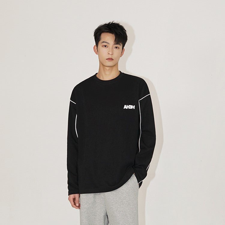 韓国ファッション SELCA-Roosen Logo Long Sleeve T -shirt-mselca2023aw664-05