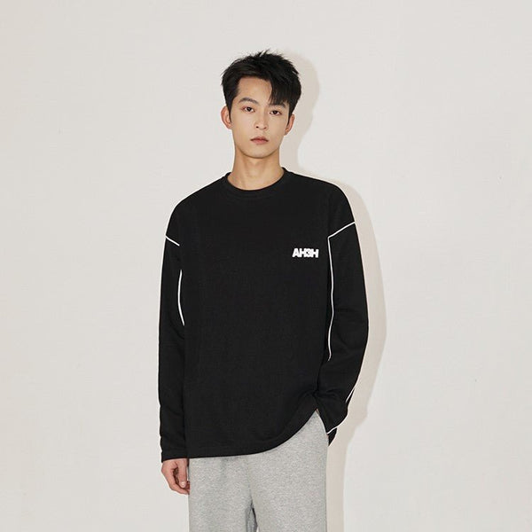 韓国ファッション SELCA-Roosen Logo Long Sleeve T -shirt-mselca2023aw664-05