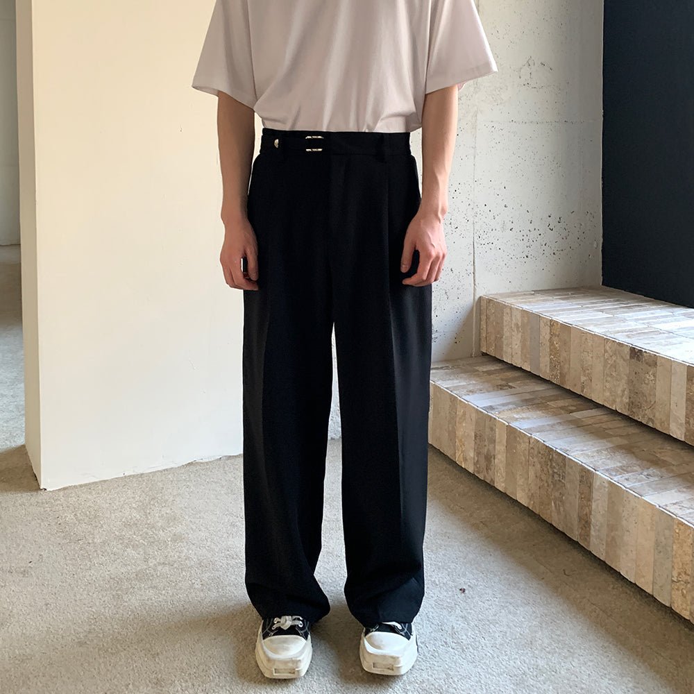 韓国ファッション SELCA-Roosfid slacks-mselca2023aw665-06