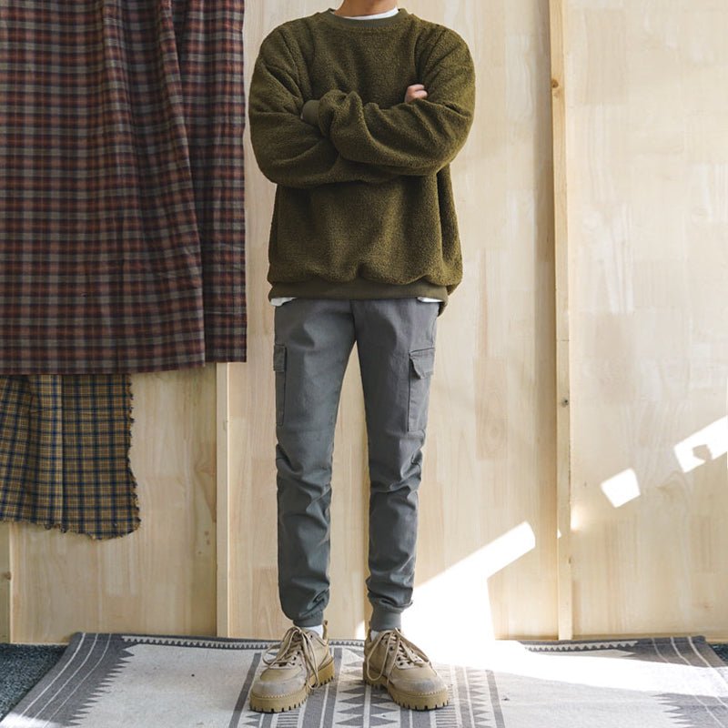 韓国ファッション SELCA-Round neck color knit-mselca2023aw674-01