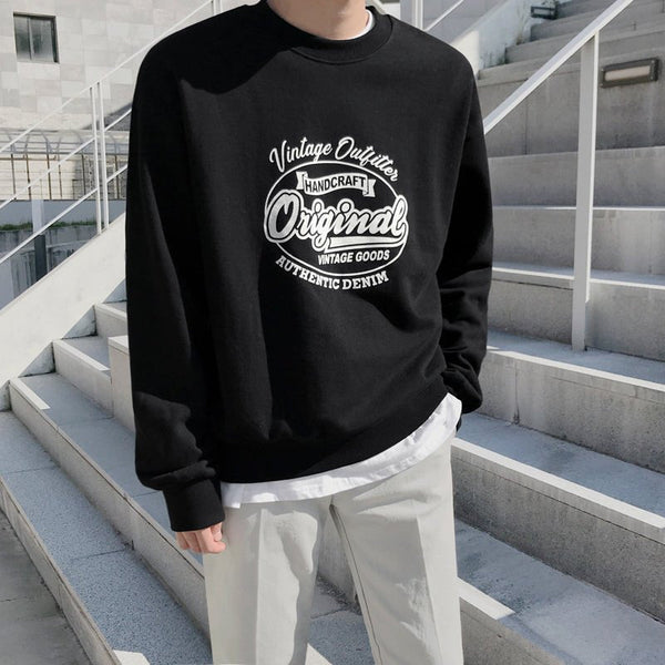 韓国ファッション SELCA-Round neck logo trainer-mselca2023aw680-02