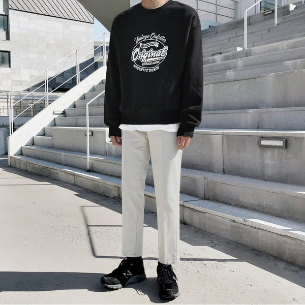 韓国ファッション SELCA-Round neck logo trainer-mselca2023aw680-03