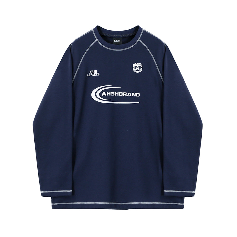 韓国ファッション SELCA-Round neck print trainer-mselca2023aw683-05