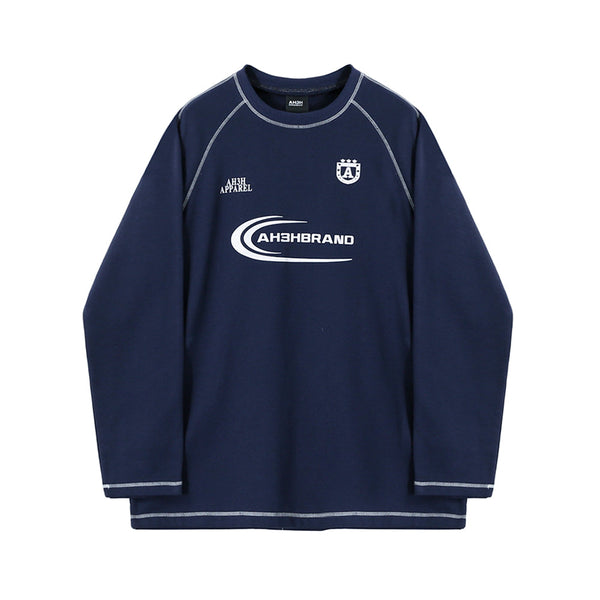 韓国ファッション SELCA-Round neck print trainer-mselca2023aw683-05