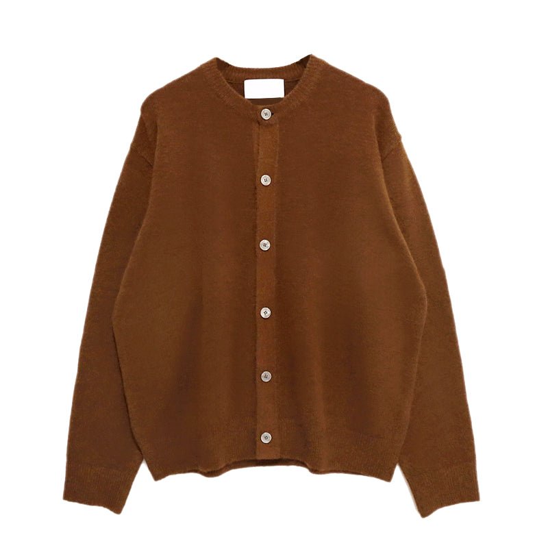 韓国ファッション SELCA-Round Neck Rule Knit Cardigan-mselca2023aw684-06