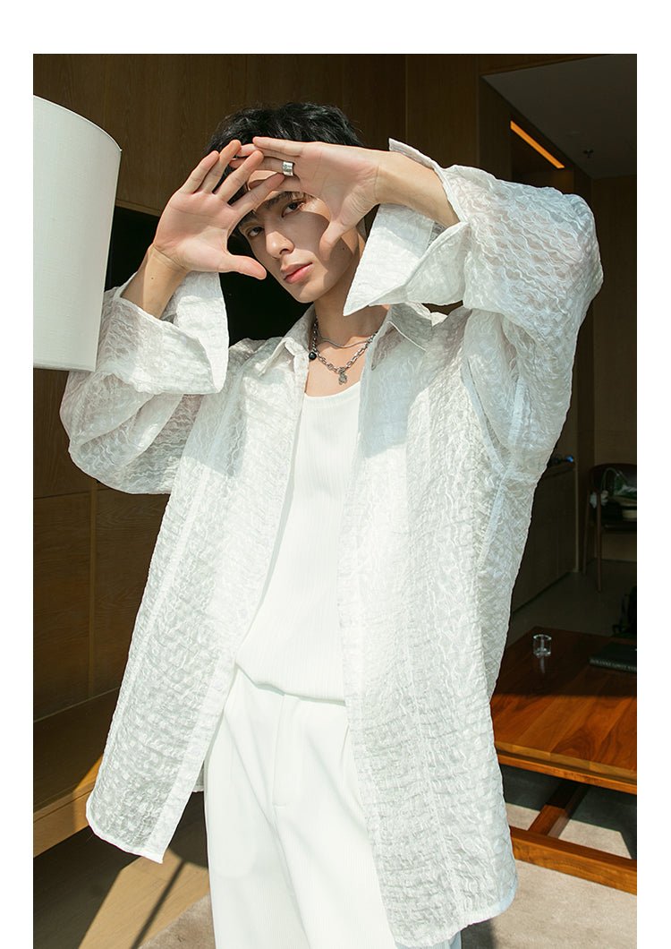 韓国ファッション SELCA-Searloose shirt-mselca2023aw691-05