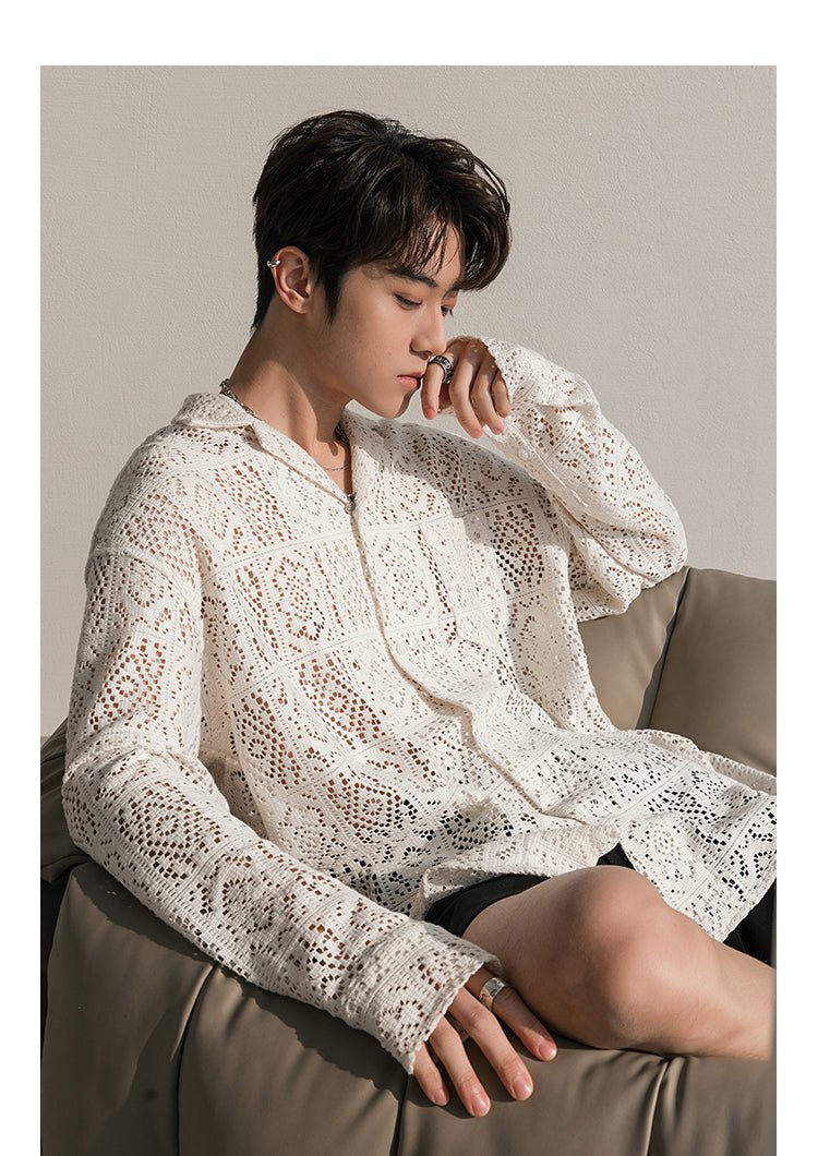 韓国ファッション SELCA-Seethrroose shirt-mselca2023aw692-08