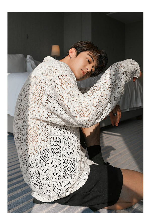 韓国ファッション SELCA-Seethrroose shirt-mselca2023aw692-05