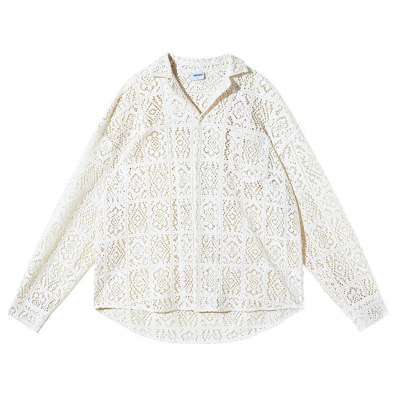 韓国ファッション SELCA-Seethrroose shirt-mselca2023aw692-013