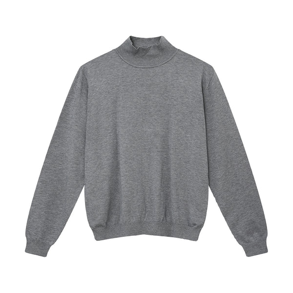 韓国ファッション SELCA-Semitar Neck Sustainable Sweater-mselca2023aw693-07
