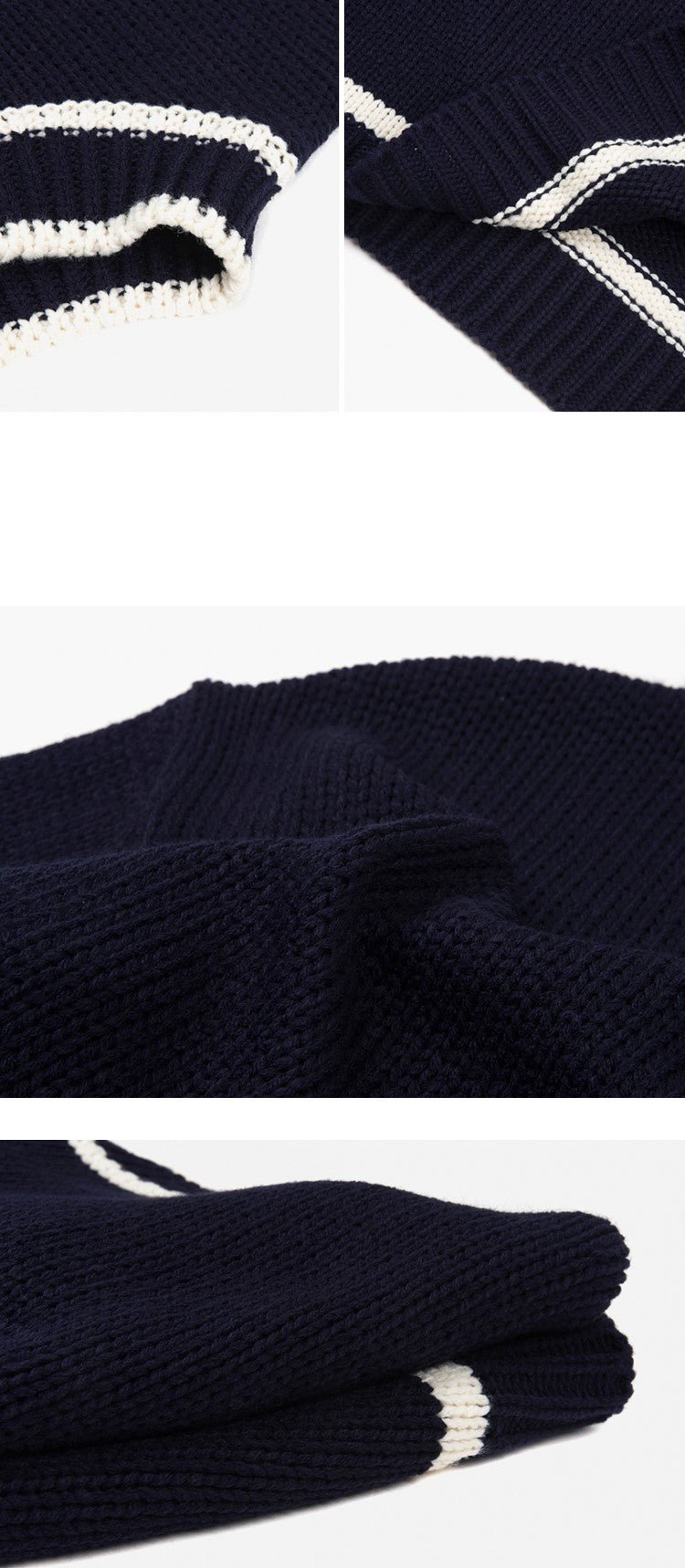 韓国ファッション SELCA-Semitar neck sweater-mselca2023aw694-07