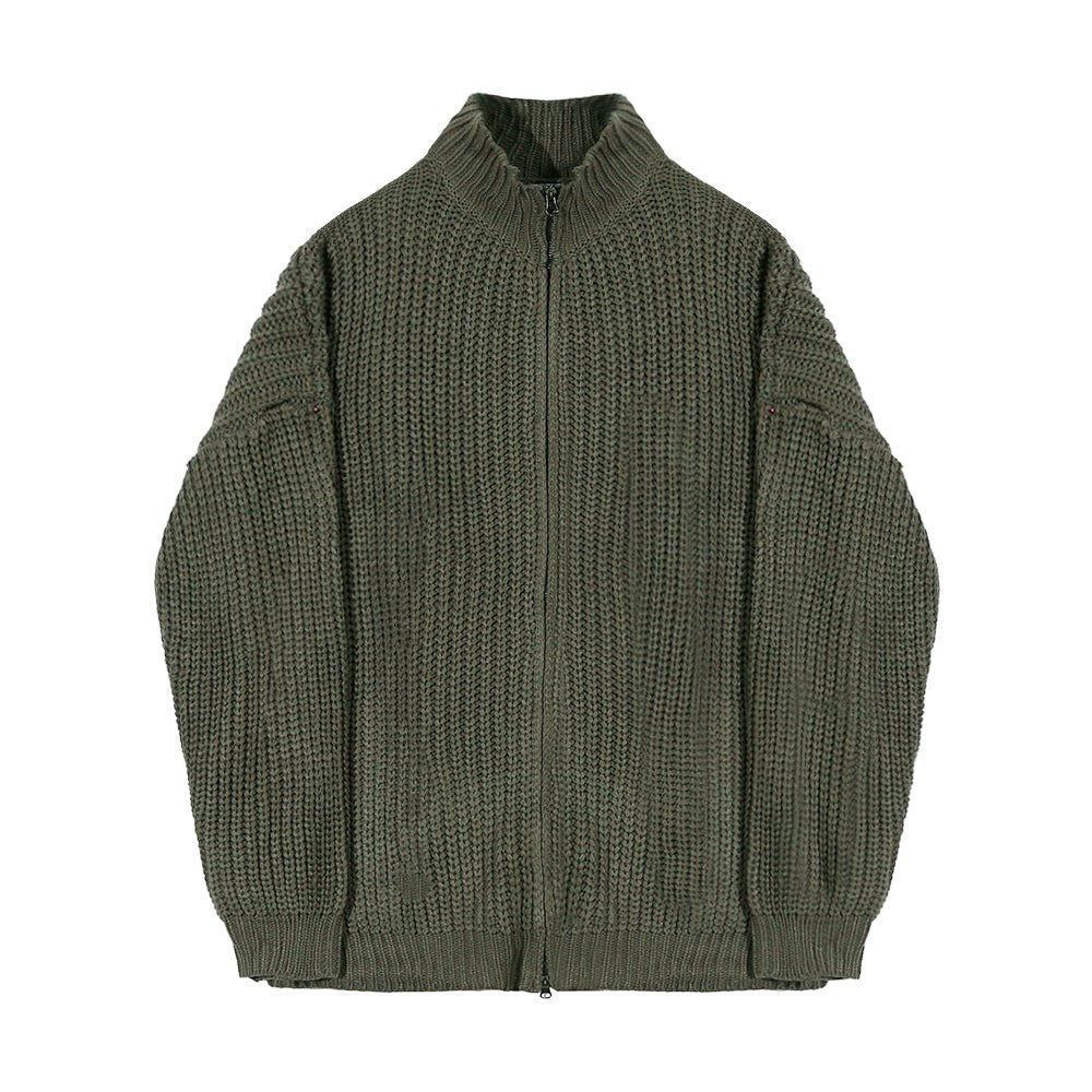 韓国ファッション SELCA-Semitar Zipper Knit-mselca2023aw696-06