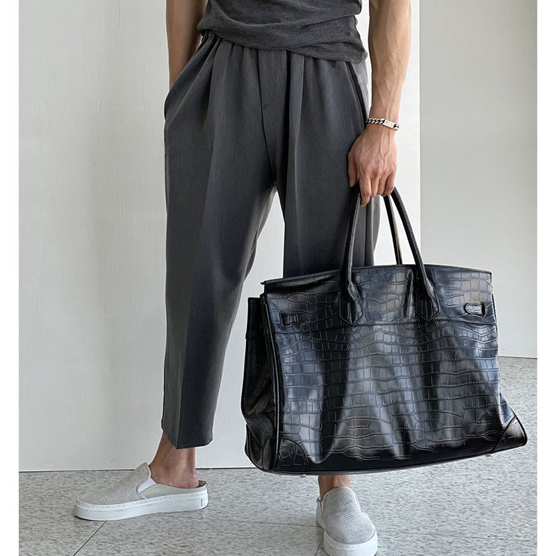 韓国ファッション SELCA-Short length Relax slacks-mselca2023aw729-07