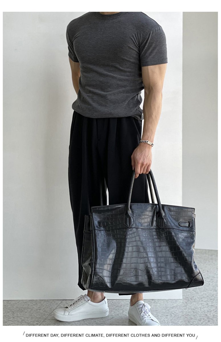 韓国ファッション SELCA-Short length Relax slacks-mselca2023aw729-05