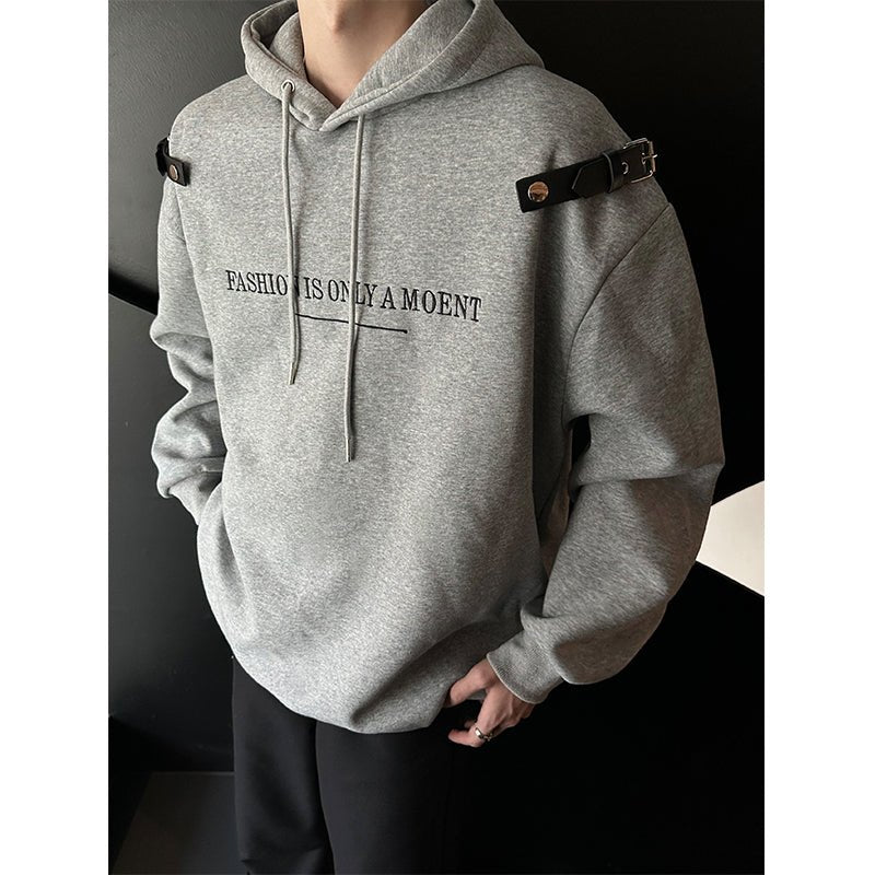 韓国ファッション SELCA-Shoulder belt hoodie-mselca2023aw735-01