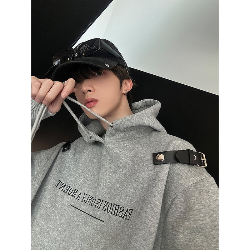 韓国ファッション SELCA-Shoulder belt hoodie-mselca2023aw735-02