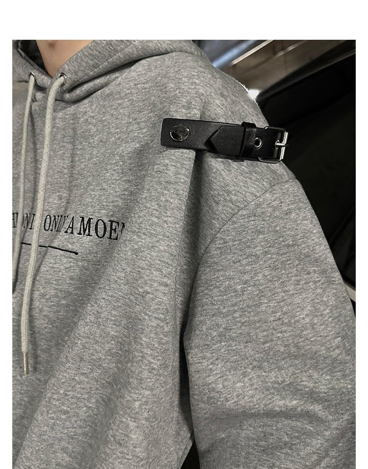 韓国ファッション SELCA-Shoulder belt hoodie-mselca2023aw735-03