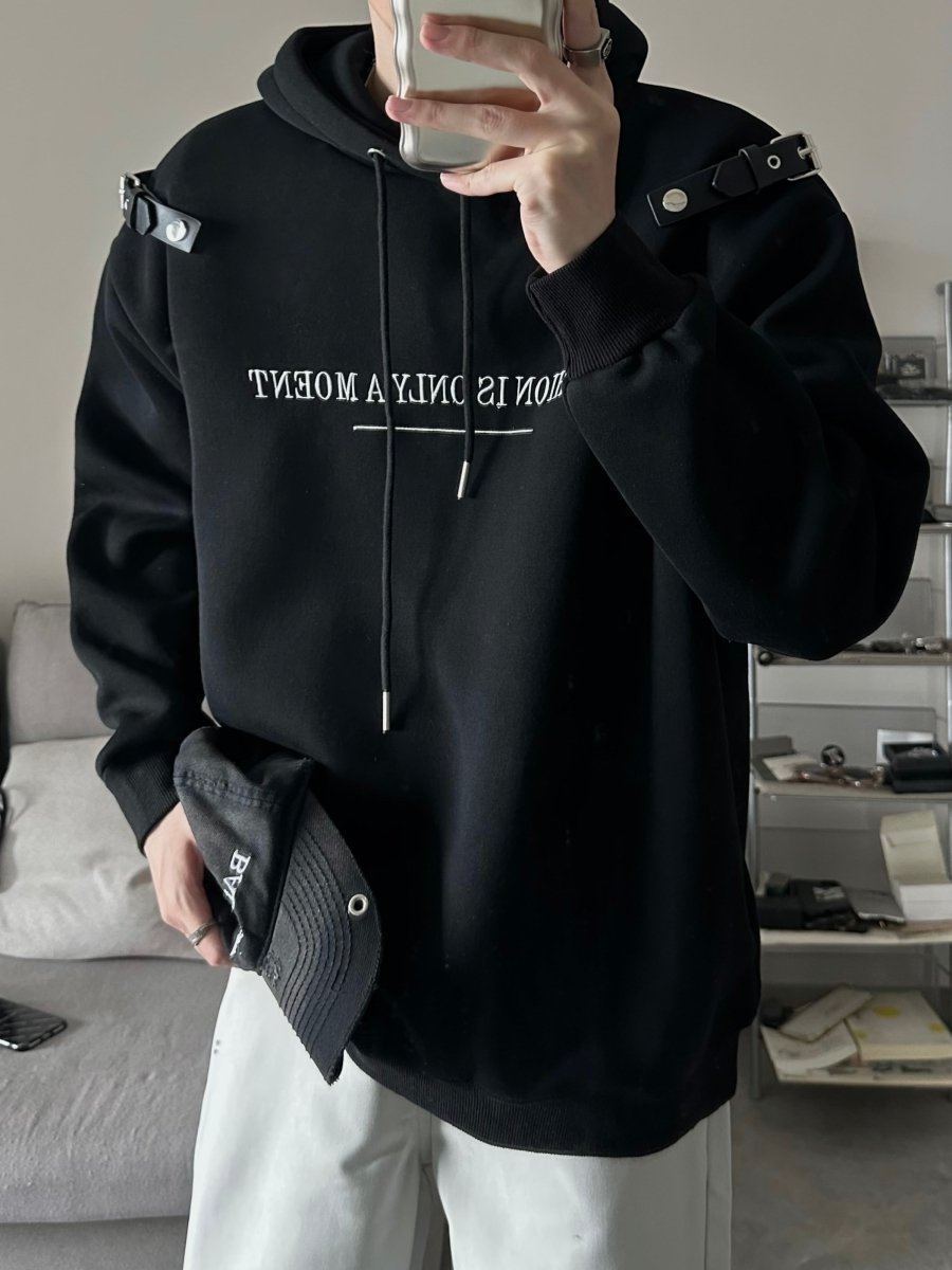 韓国ファッション SELCA-Shoulder belt hoodie-mselca2023aw735-06