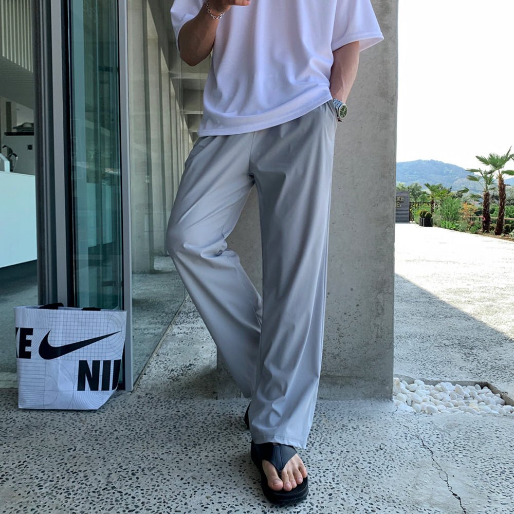 韓国ファッション SELCA-Silk stretch pants-mselca2023aw740-02