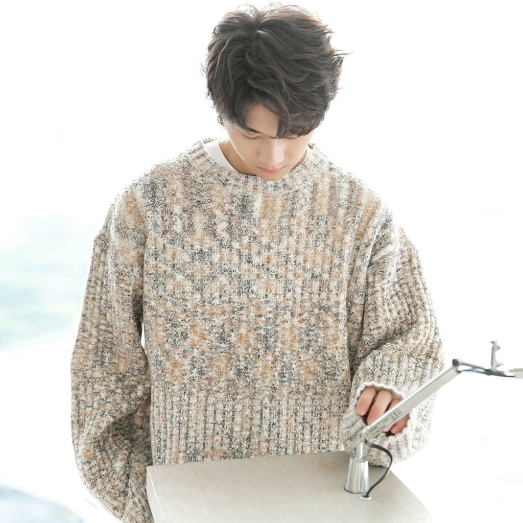 韓国ファッション SELCA-Simple knit sweater-mselca2023aw747-011