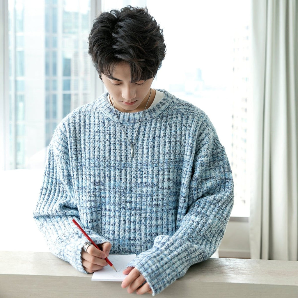 韓国ファッション SELCA-Simple knit sweater-mselca2023aw747-03
