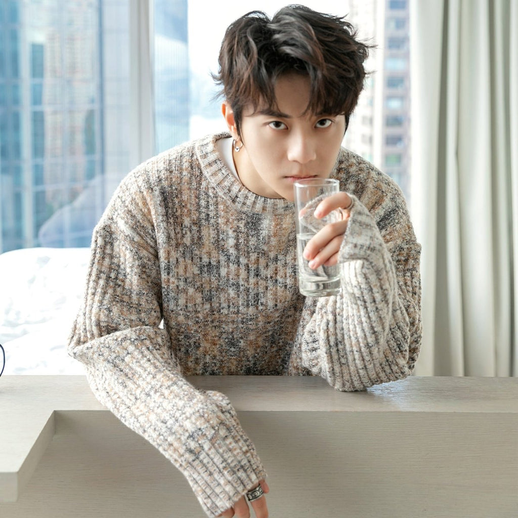 韓国ファッション SELCA-Simple knit sweater-mselca2023aw747-02
