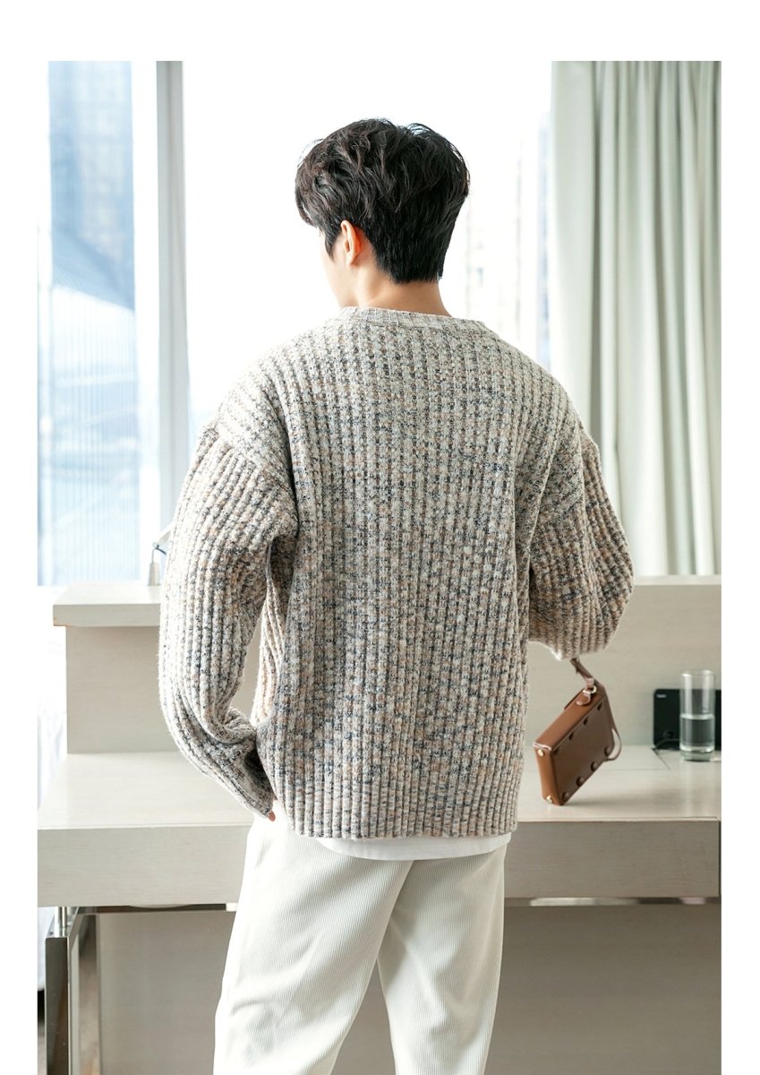 韓国ファッション SELCA-Simple knit sweater-mselca2023aw747-07