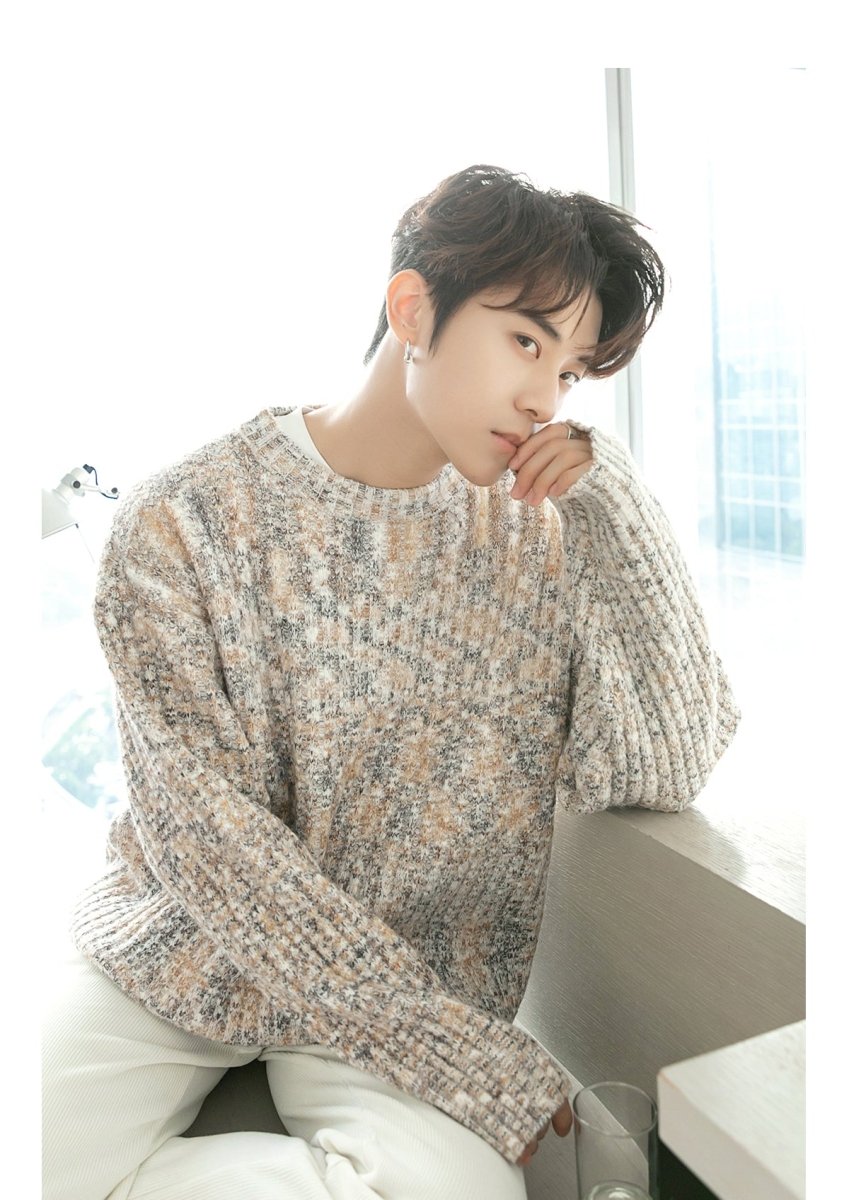 韓国ファッション SELCA-Simple knit sweater-mselca2023aw747-08