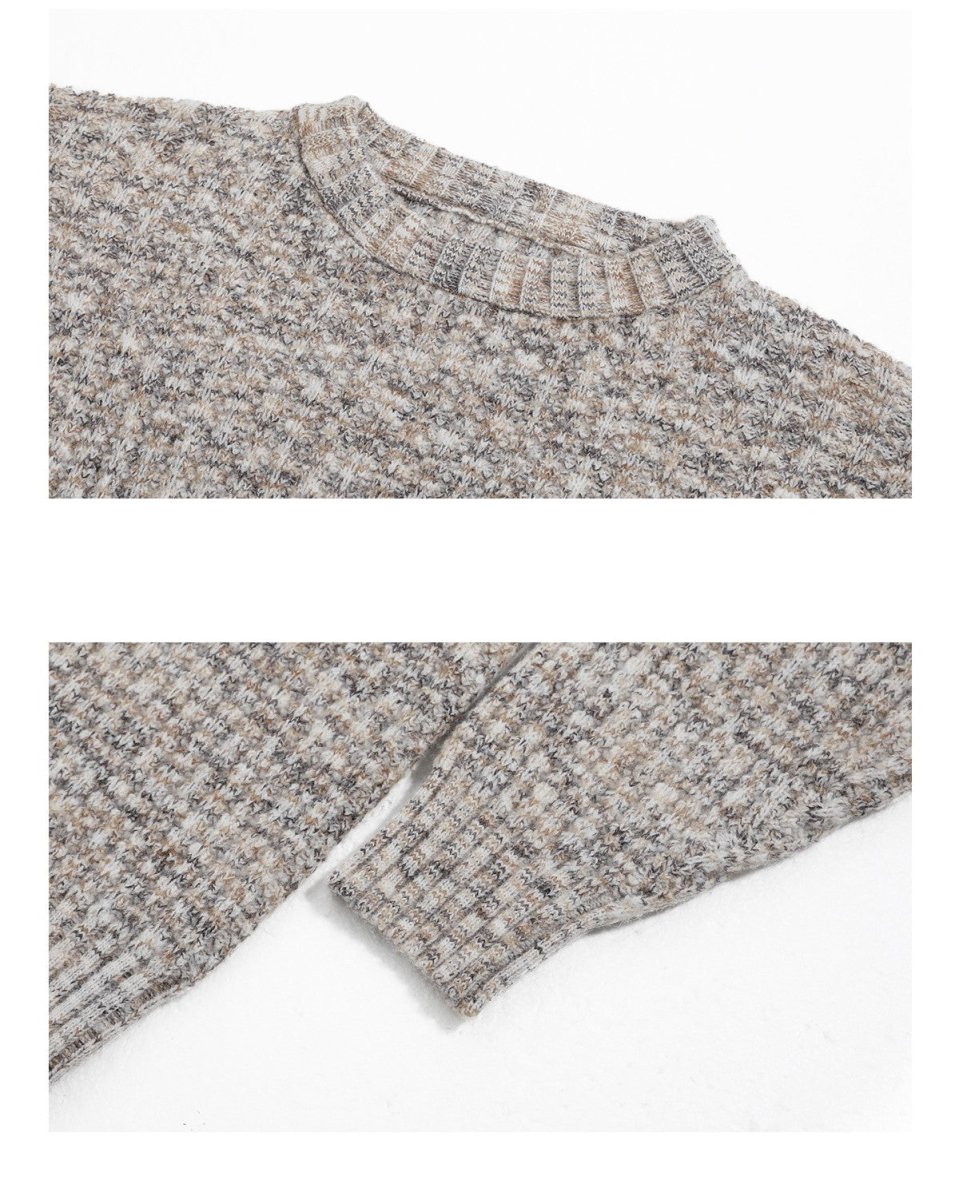 韓国ファッション SELCA-Simple knit sweater-mselca2023aw747-010
