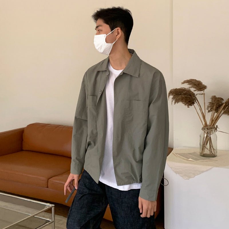 韓国ファッション SELCA-Simple shirt-mselca2023aw754-04