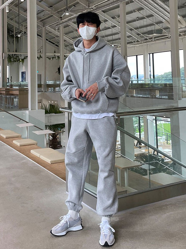 韓国ファッション SELCA-Simple sweat setup-mselca2023aw758-08